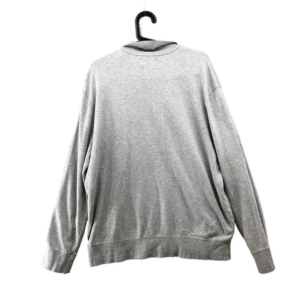 Polo‎ Ralph Lauren 1/4 Zip Pullover Sweatshirt Mens XL Gray Sweater Classic